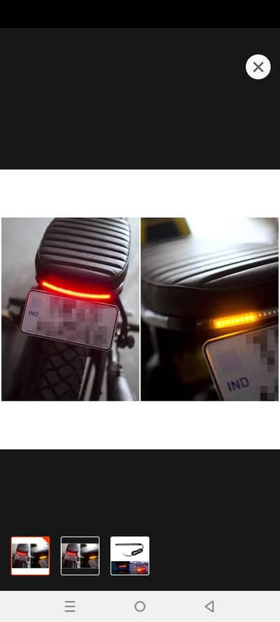 Brake Light Strip Flexible 32 LED Motorcycle Lights Strip Turn Signal