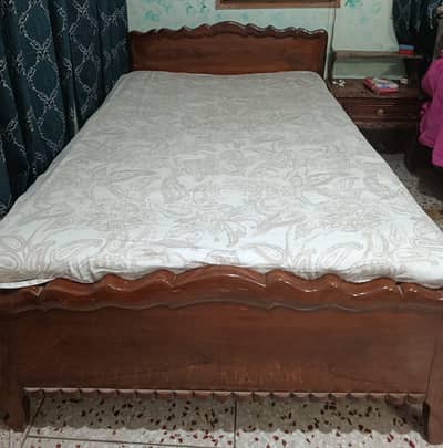 Solid Wooden Single Bed