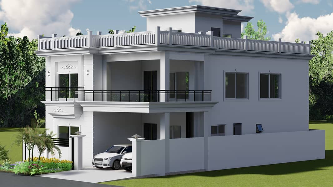 Architect Services/Interior/3D Views/House map/autocad/نقشہ نویس 8