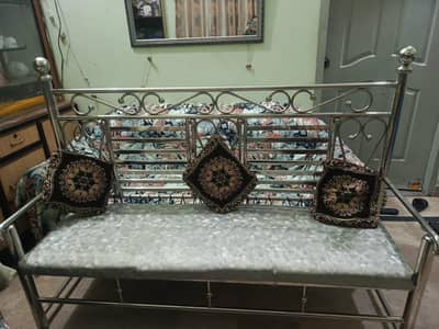 3 seater steel sofa