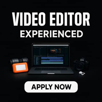 We Are Looking for a Video editor who can work with us for a long term