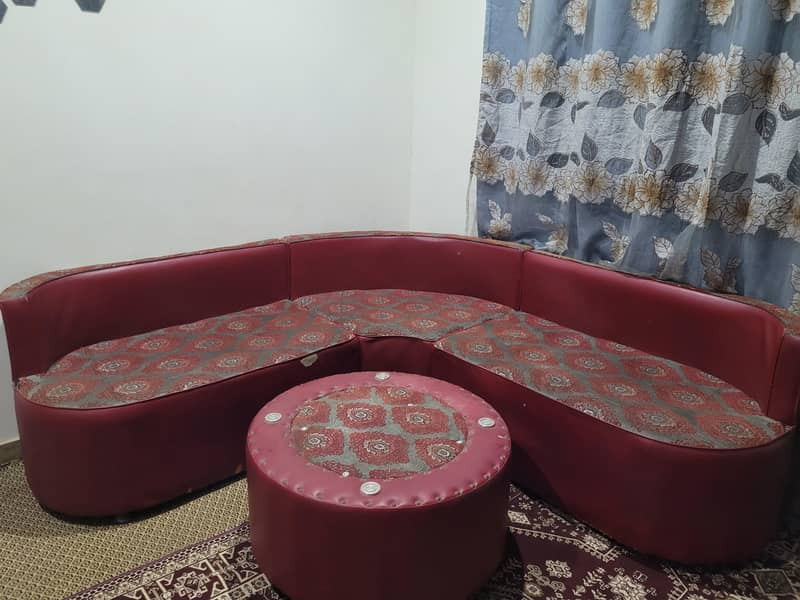 corner sofa with table 1