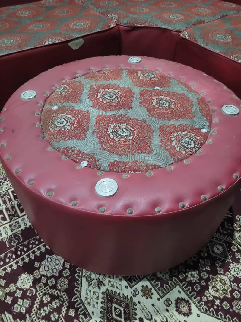 corner sofa with table 3