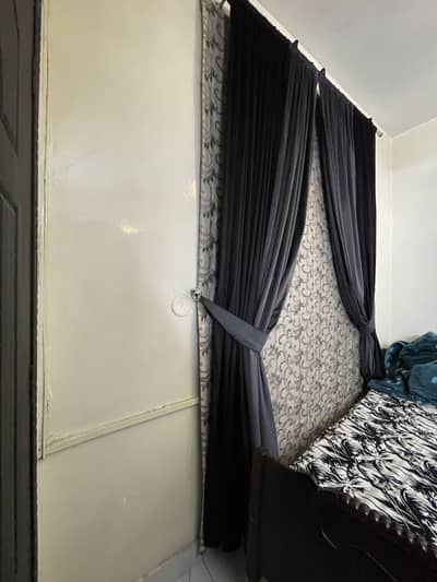 Velvet Curtain with Net Blinder