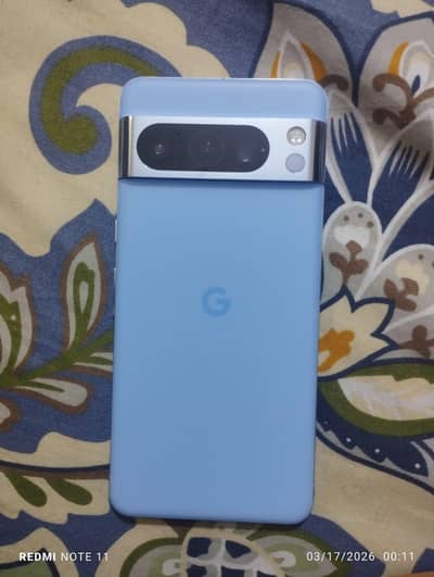 Google Pixel 8 Pro Blue | 10/10 Condition | Android 17 Beta