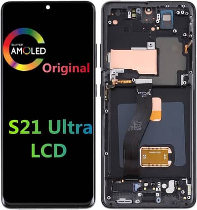 Samsung Galaxy S21 Ultra original  lcd panel with frame