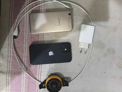 ful orignl iphon12 jv + oppoA57for hotspot+fee cooling fan+ charger