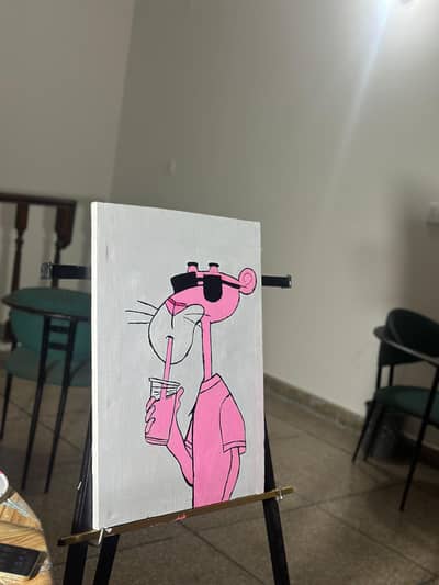 Aesthetic cafe painting