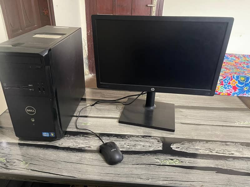 Full setup. CPU LCD chair table 6