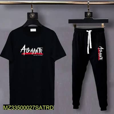 Track suit black slim