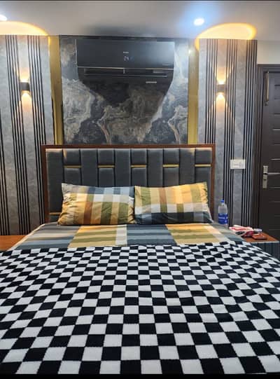 Original Pics + Original Inventory - 1 Bed Fully Furnished Flat Available For Rent In Sector C Bahria Town Lahore