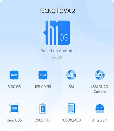 Tecno pova 2 6gb128gb official PTA Approved exchange possible