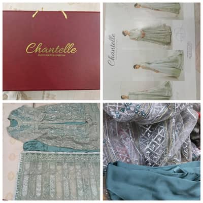 Bridal Dress alongwith set, clutch, bangles and 2 pairs of shoes