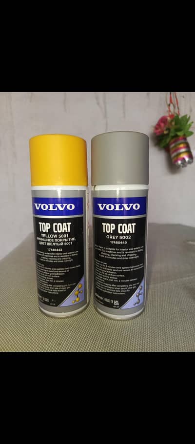 Volvo Excavator Original Spray paint Gray and Yellow