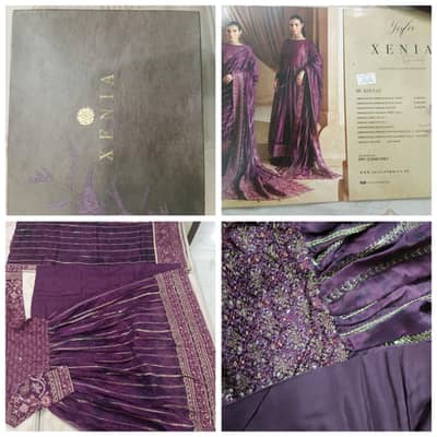 Bridal dress alongwith set, clutch, 2 set of bangles and shoes