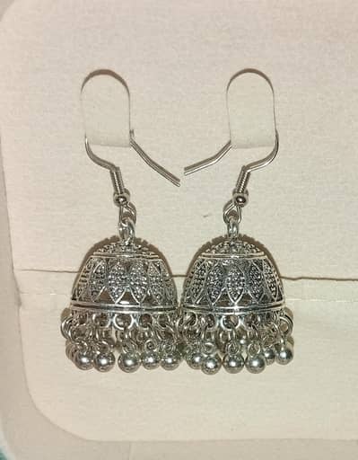 Silver Jhumka