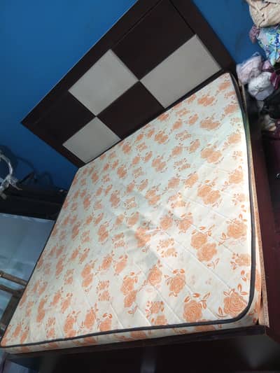 Slightly Used Double Bed with 2 side tables for Sale