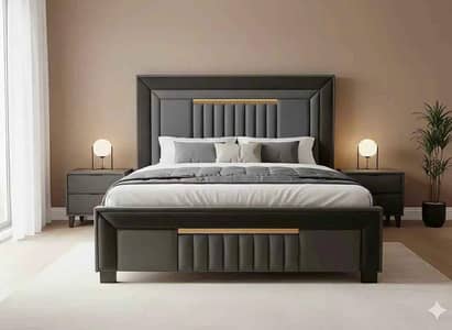 Bed /Poshish Bed /Double Bed/king Size Bed/Bed Dressing Side Table