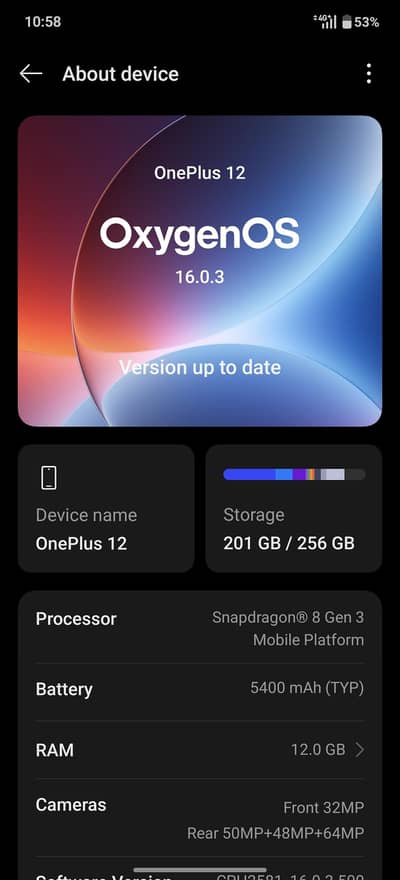 Oneplus 12 12/256 Official PTA