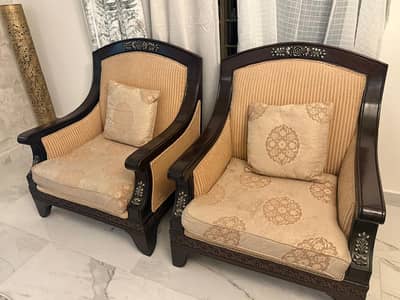 imported wooden drawing room sofas