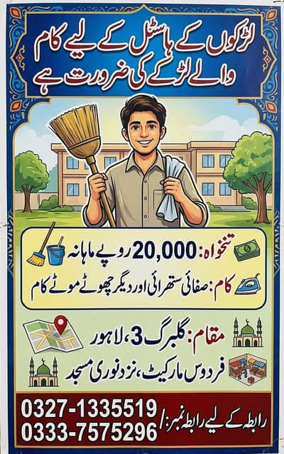 worker need for boys hostel