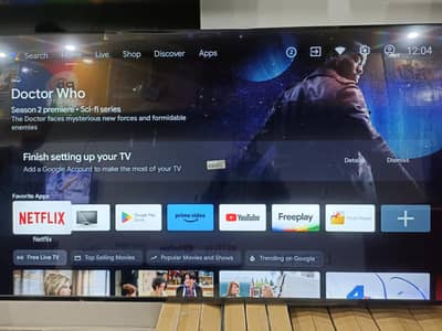 tcl 65 inch QLED tv smart 4k ultra slim google 1 year Warranty