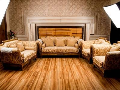 Royal 7-Seater Luxury Sofa Set (Habit) | Pristine 10/10 Condition