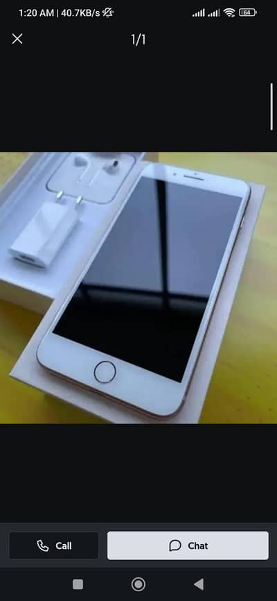 IPhone 7 plus 128 GB only WhatsApp number 03468556940