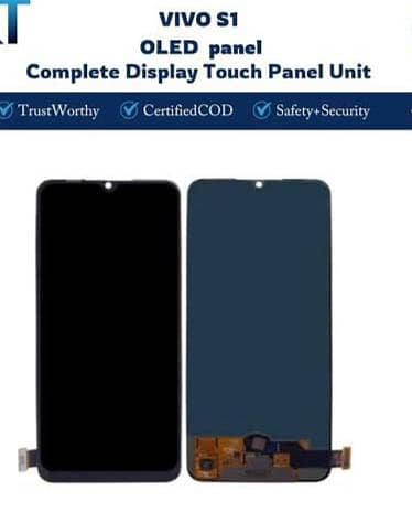 Vivo S1 / S1 Pro 100% Original Panel | Front Fingerprint Working