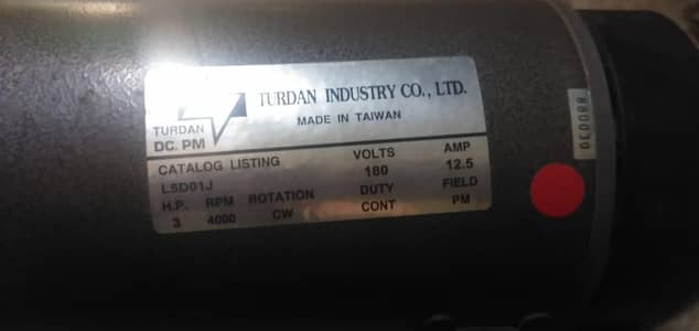 D c motr 3 hp 4000 R p m