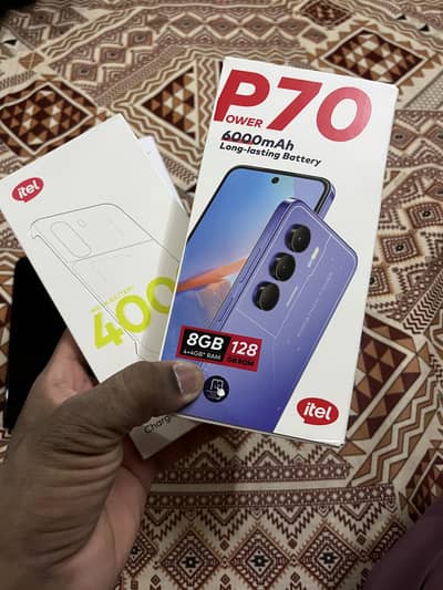 Itel p70 4+4gb ram 128gb storage