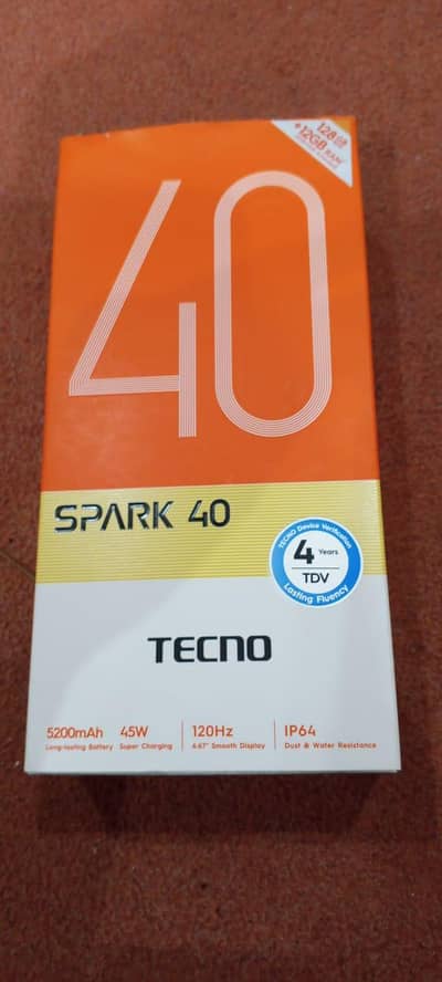 Tecno spark 40 6+6/128 with complete saman