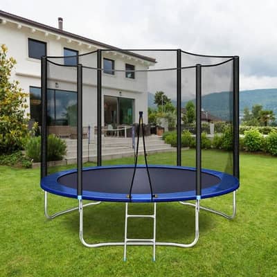 Kids Trampoline with Safety Net – Heavy Duty Garden Jumping Trampoline