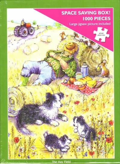 Puzzle game Otter House 1000 Piece Puzzle - The Hay Field 