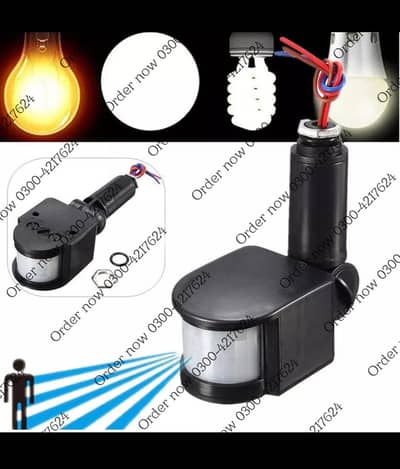 Auto On off solar PIR Senser socket Infrared IR Switch Module Body
