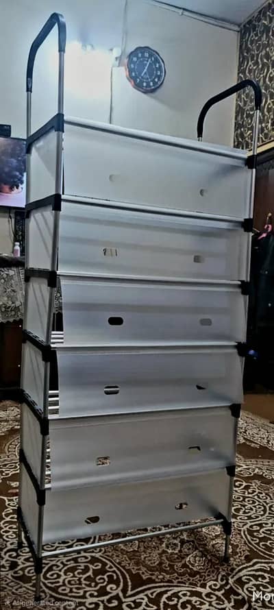 Shoe Rack Metal 6 Layer Dust Proof