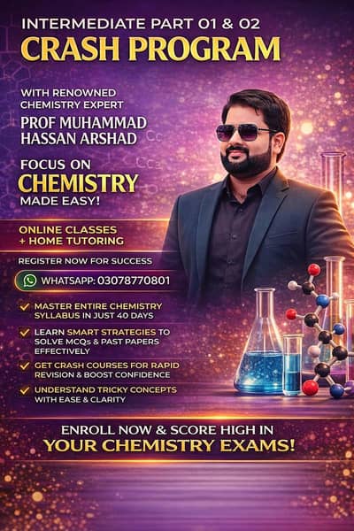 Expert Tutor for Chemistry | Board & Entry Test Preparation