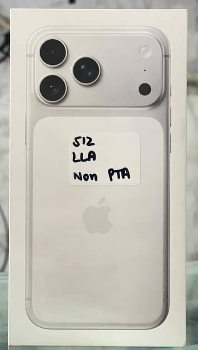 Apple 17 Pro Max 512GB Silver Box pack Non pta Non Active