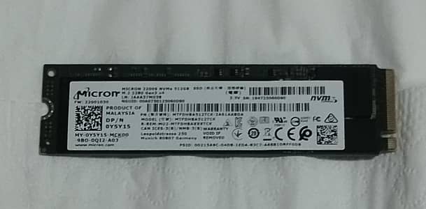 Micron 512gb NVMe