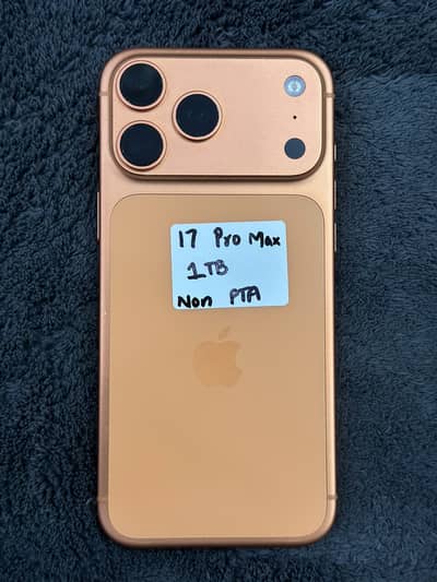 Apple 17 Pro Max 1TB uk model Orange color 100% battery