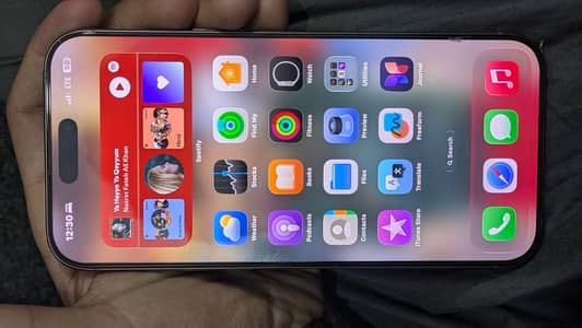 Iphone 16PM pta approved 94% with box lush condition one hand use