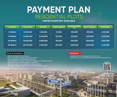 Book Your Plot Now in Etihad Town Phase 3
