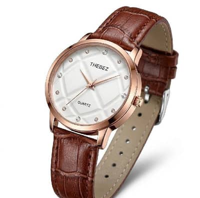 premium analog watch for men, lather strap free gift box Free delivery