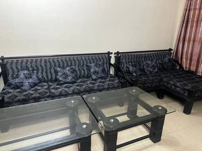 7 seater sofa set with 2 tables