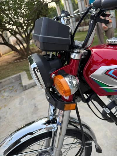 all okay bike red colour bike 2023 model Karachi number