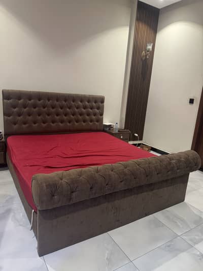 Premium King Size Bed with Side Tables and Mattress