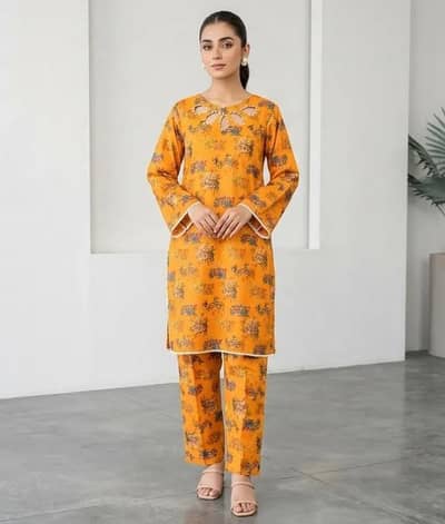 Ready to wear Beat 2 piece Lawn Earthen dress