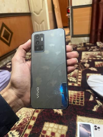 vivo v23e 8/128 with box back glass crack panel change like original