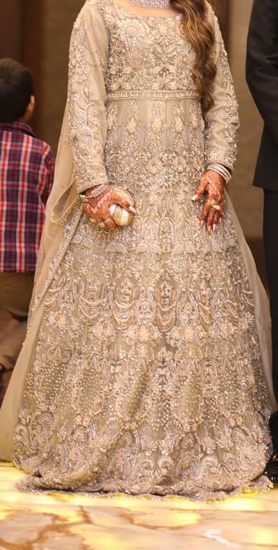 Luxury Heavy Embellished Bridal Maxi | Barat/Walima Dress | Like New