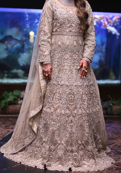 Luxury Heavy Embellished Bridal Maxi | Barat/Walima Dress | Like New